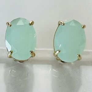 Heidi Daus CLIP 🆕Opaque Mint crystal button earring in original Heidi box